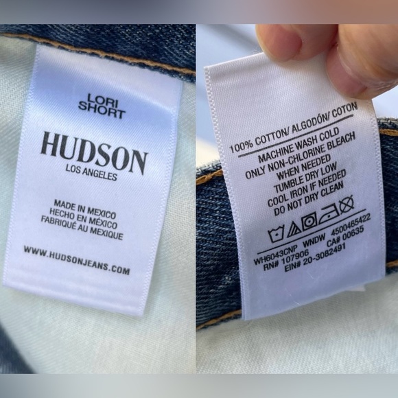 Hudson Lori High Rise Denim Cutoff Short NWT In Wonderwall Sz 29 - Picture 5 of 11